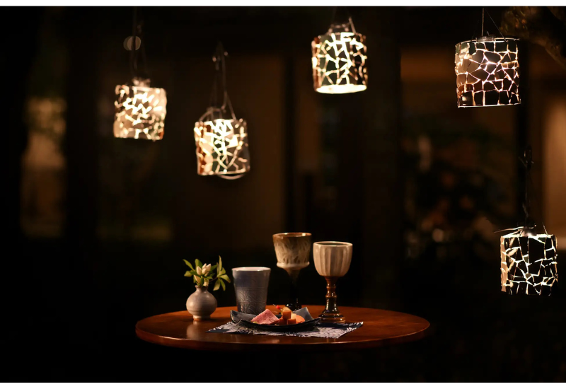 【界 鬼怒川】廃棄される益子焼の陶片が光のアートに！冬季限定のライトアップが12月1日から開催