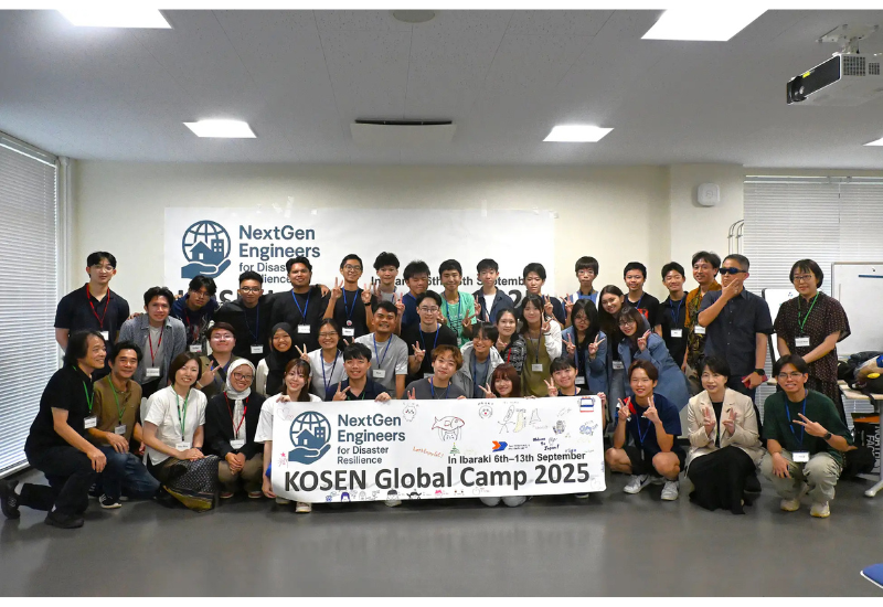 茨城工業高等専門学校が、海外の学生らと防災について議論！ 国際グローバルキャンプ「KOSEN Global Camp 2025」を開催