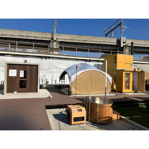 全国7種類のサウナ小屋が集結!複合アウトドア施設「リトデポ」がJR大宮駅西口にオープン