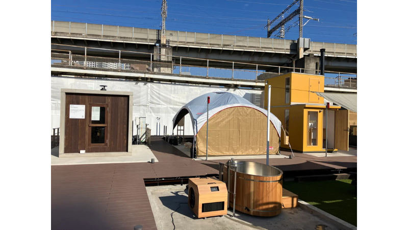 全国7種類のサウナ小屋が集結!複合アウトドア施設「リトデポ」がJR大宮駅西口にオープン