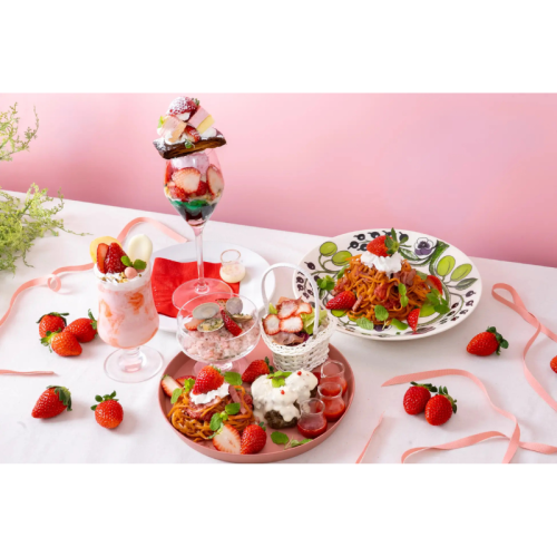 【おふろcafe utatane】埼玉県産いちご「あまりん」を使った創作メニューが期間限定で登場！4月30日まで