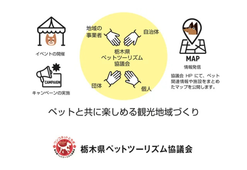 日本一ペットフレンドリーな観光地を目指し、栃木県でペットツーリズム協議会が設立