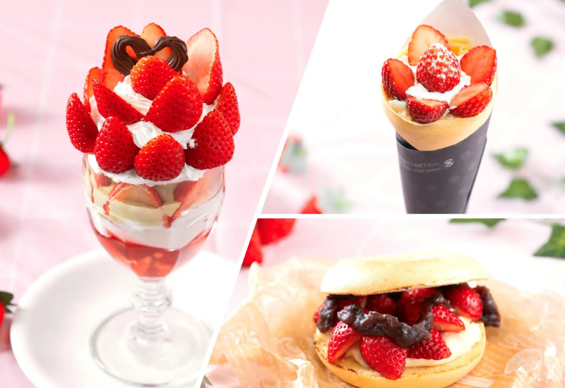 佐野プレミアム・アウトレットで栃木県産いちごの限定スイーツが登場！「とちぎいちごフェア」を開催