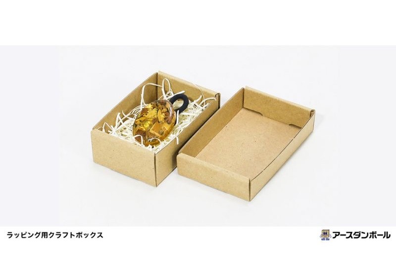 長形3号封筒に収まる省スペース設計のラッピング用クラフトボックスが新発売！