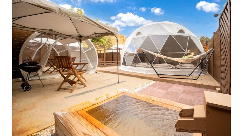 【栃木県矢板市】「矢板温泉グランピング yulampi(ユランピ) 」が期間限定で3大SALEキャンペーンを開催