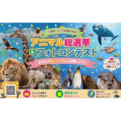 北関東12施設の「推し動物」が集結！JAFが初の「推しアニマル総選挙＆フォトコンテスト」を開催